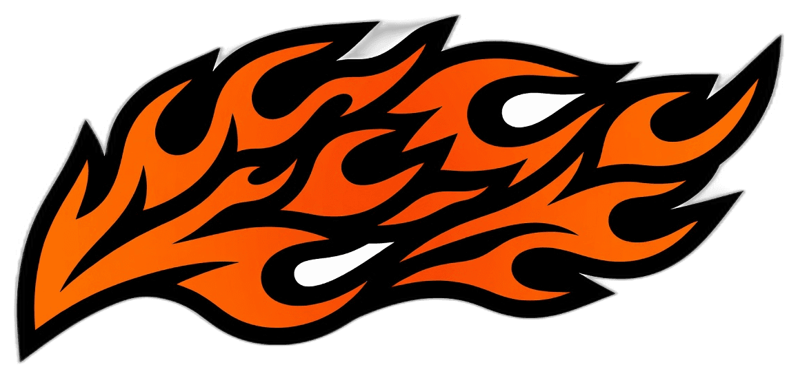 Tribal Flame Tank Decal