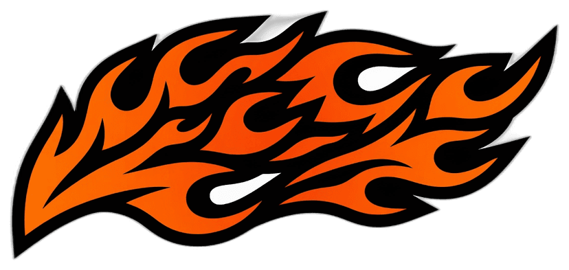 Tribal Flame Tank Decal